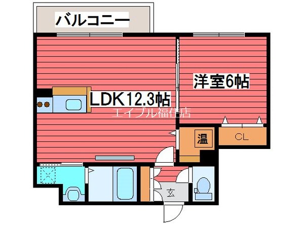 さくら福住の物件間取画像